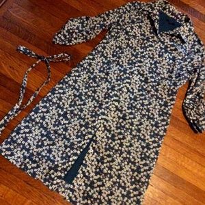 Classic floral Liberty of London shirtdress, size 8